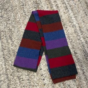 Highland Store 100% Finest Lambswool men’s multicolored striped scarf 86 x 6.5in
